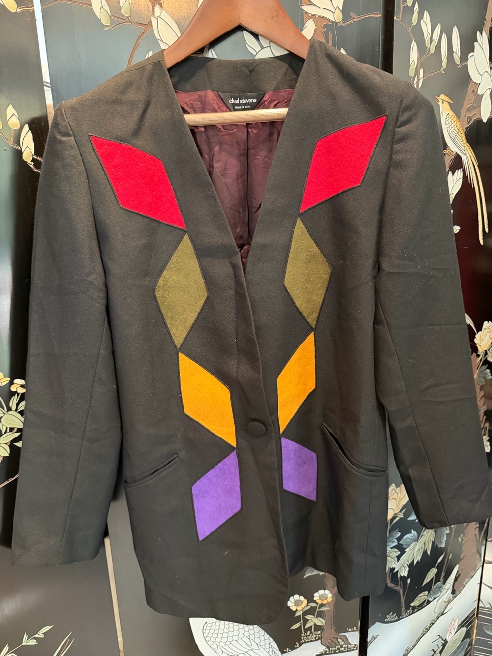 Chad Stevens Vintage Colorblock Avant Garde Jacket